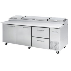 Blue Air BAPP93-D2R-HC 93-Inch Commercial Pizza Prep Table 30.8 Cu. Ft.