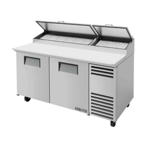 True TPP-AT-67-HC 67-Inch Two-Door Refrigerated Pizza Prep Table