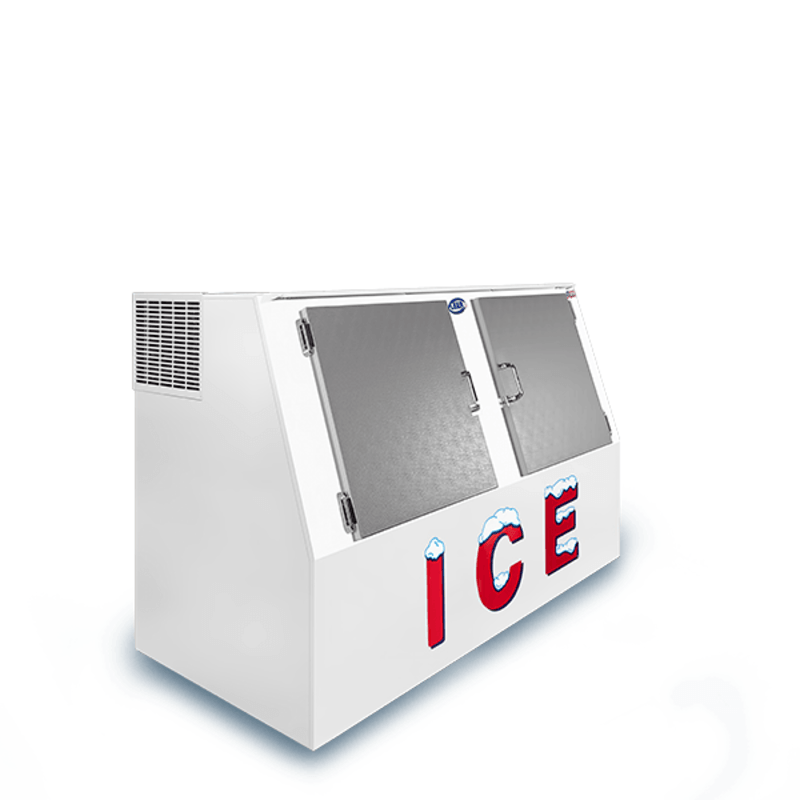 Leer L462LCSP 46 Cu. Ft. Solid Door Outdoor Ice Merchandiser