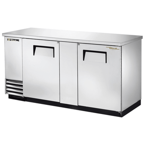 True TBB-3-S-HC 69-1/8" Stainless Steel Solid Door Back Bar Refrigerator