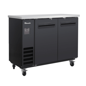 Blue Air BLNBB-48B-HC 49-Inch Narrow Depth Refrigerated Back Bar Cooler