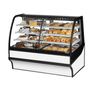 True TDM-DZ-59-GE/GE-S-W 59-1/4" Stainless Steel Dual Zone Bakery Case