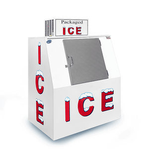 Leer L040SASP 40 Cu. Ft. Outdoor Ice Merchandiser with Auto-Defrost