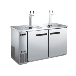 EFI CBBSDD2-60CC 60.9-Inch 4-Tap Direct Draw Back Bar Keg Cooler