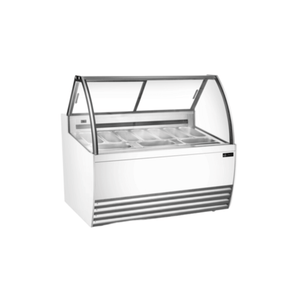 EFI FIGCW-5652 55.4" Curved Glass Gelato Dipping Cabinet
