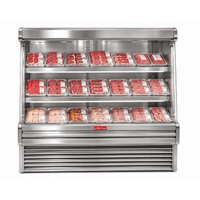 Howard-McCray SC-OM35E-8L-S-LED 99-Inch Stainless Steel Packaged Meats Open Merchandiser