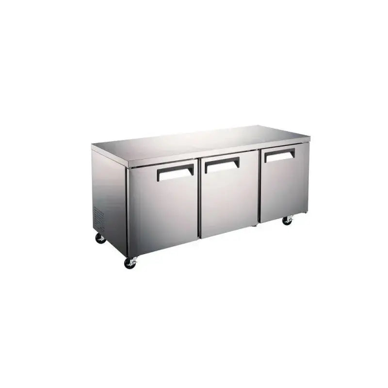 UUC72R Three Solid Door Under Counter Cooler - 72" Width
