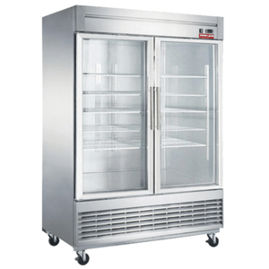 New Air NSGR-55-H 41.73 Cu. Ft. 2-Door Glass Reach-In Refrigerator