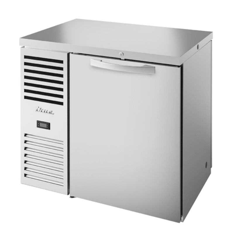 True TBR36-PTSZ1-L-S-S-S-1 36-Inch Dual-Sided Stainless Steel Back Bar Cooler