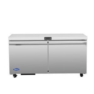 Atosa AUR60SD 60-1/4" Reach-In Undercounter Refrigerator, 15 Cu. Ft.
