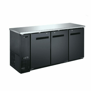 EFI Classic-Chill CBBDR3-72CC 72.8-Inch Solid 3-Door Back Bar Refrigerator