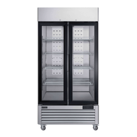 EFI F2-39GDSVC 30.4 Cu. Ft. 39.5-Inch 2-Door Glass Display Freezer