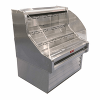 Howard-McCray SC-OS35E-4C-B 51" Black Curved Open Refrigerated Display Case