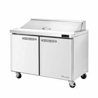 Blue Air BLPT48-HC 48-Inch Double-Door Sandwich and Salad Prep Table