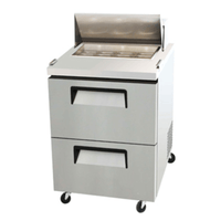 EFI Versa-Chill CSDW2-27VC 27.5-Inch 2-Drawer Sandwich and Salad Prep Table