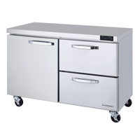 Blue Air BLUR60-D2R-HC 60.5-Inch Commercial Undercounter Refrigerator with 1 Door and 2 Drawers