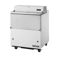 True TMC-34-SS-HC 8-Crate Mobile Milk Cooler with Stainless Doors