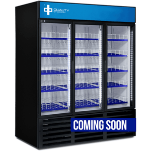 QBD CD72-HC Black 78-Inch Three-Door Merchandising Refrigerator