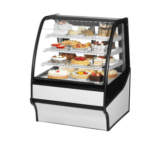 True TDM-R-36-GE/GE-S-W 36-1/4" Stainless Steel Refrigerated Bakery Merchandiser