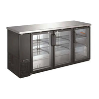 UBB-24-72G-HC Three Glass Door Back Bar Cooler - 72" Width Calgary Commercial Refrigeration