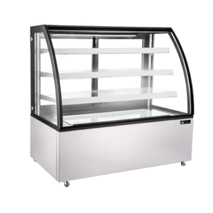 EFI CGCM-6156 60.6" Refrigerated Curved Glass Display Cabinet