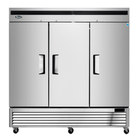 Atosa MBF8508GR 81.9-Inch Three-Door Reach-In Commercial Refrigerator