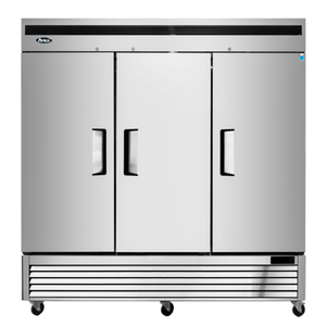 Atosa MBF8508GR 81.9-Inch Three-Door Reach-In Commercial Refrigerator