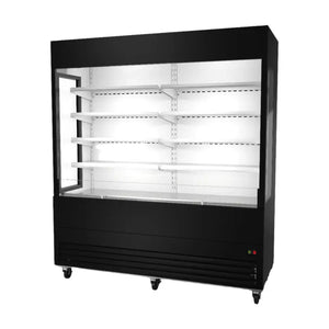 OAM-72G-HC Open Case Refrigerator with Glass Sides - 72" Width Calgary Commercial Refrigeration