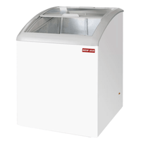 New Air NIF-24-CG 24.25-Inch Curved Glass Ice Cream Display Case (3.6 Cu. Ft.)