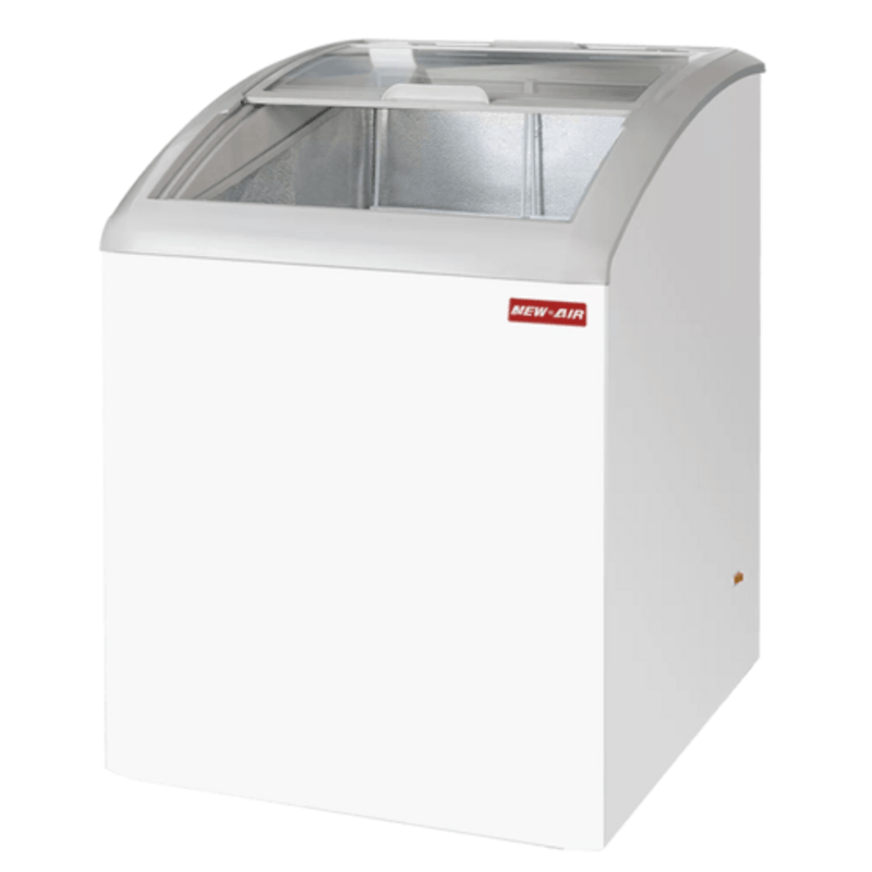 New Air NIF-24-CG 24.25-Inch Curved Glass Ice Cream Display Case (3.6 Cu. Ft.)
