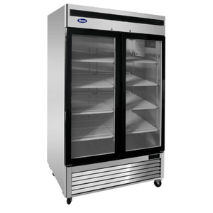 Atosa MCF8703ES 44.8 cu. ft. Two-Door Glass Reach-In Display Freezer