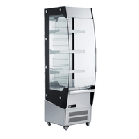 EFI CGOM-1969 19.4-Inch Black and Stainless Steel Open Refrigerated Merchandiser