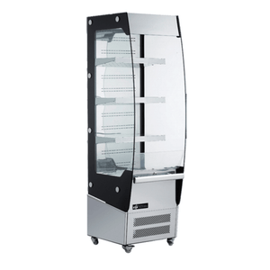EFI CGOM-1969 19.4-Inch Black and Stainless Steel Open Refrigerated Merchandiser