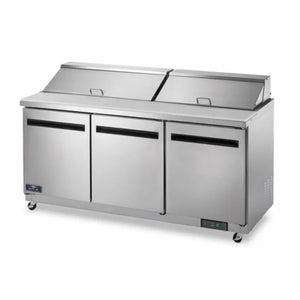Arctic Air AMT72R Commercial Mega-Top Sandwich Salad Prep Table Arctic Air