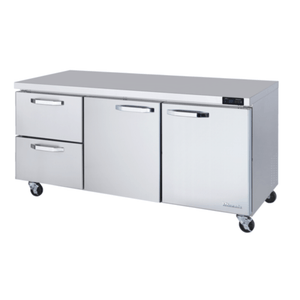 Blue Air 72-Inch Undercounter Refrigerator with 2 Doors and 2 Drawers - BLUR72-D2L-HC