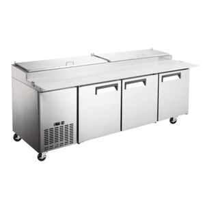 EFI Versa Chill X-Line CPDR3-93VCX 93-Inch Refrigerated 3-Door Pizza Prep Table