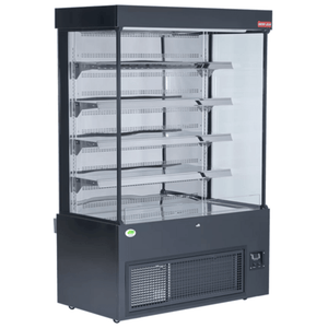 New Air NOM-52-S 51.25" Open Refrigerated Merchandiser Display Case, 23.9 Cu. Ft.