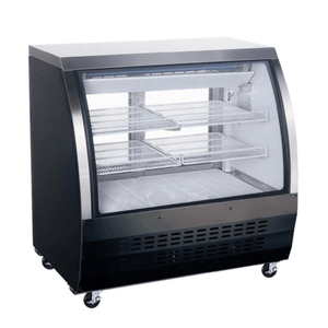 EFI CDC-36 36-1/4" Full-Service Refrigerated Deli Case with Curved Glass