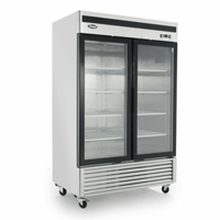Atosa MCF8707GR 54.4" Dual Glass Door Commercial Display Refrigerator