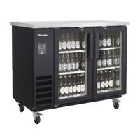 Blue Air BLNBB-48BG-HC 49" Narrow Depth Glass Door Back Bar Refrigerator