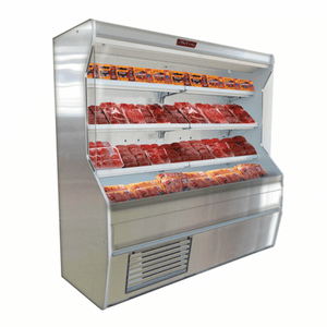 Howard-McCray SC-M32E-4-S-LED 50" Stainless Steel Endless Meat Merchandiser