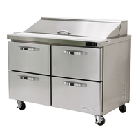 Blue Air BLPT48-D4-HC 48-Inch 4-Drawer Sandwich and Salad Prep Table