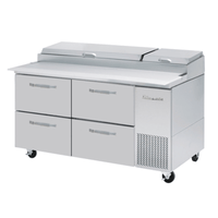 Blue Air BAPP67-D4-HC 67-Inch Commercial Pizza Prep Table with Drawers