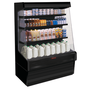 Howard-McCray SC-OD30E-4-SW-B 51-Inch Black Open Refrigerated Display Merchandiser
