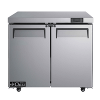 EFI Versa Chill FUDR2-36VC 36" Two-Door Commercial Undercounter Freezer