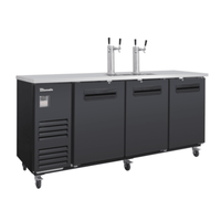 Blue Air BLKC90-4B-HC 90-Inch 3-Door Commercial Draft Beer Dispenser with Dual Towers