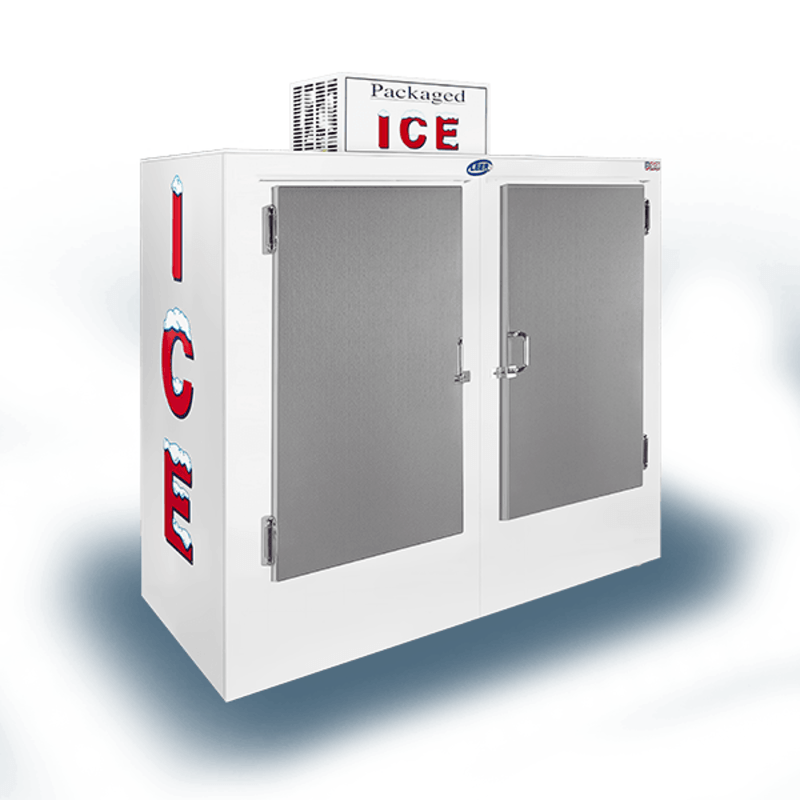 Leer L060UCSP 73-Inch 60 Cu. Ft. Solid Door Outdoor Ice Merchandiser