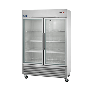 Arctic Air AGR49 49 Cu. Ft. Two-Section Commercial Glass Door Refrigerator