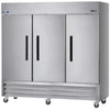 Arctic Air AF72 Commercial Three-Door Stainless Steel Reach-In Freezer Arctic Air