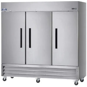 Arctic Air AF72 Commercial Three-Door Stainless Steel Reach-In Freezer Arctic Air